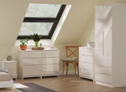 Houston 2-Door 2-Drawer Wardrobe - Brown - thumbnail 2