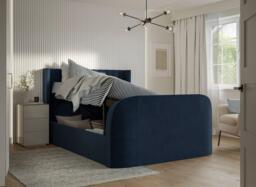 Foley TV Bed - 6'0 Super king - Blue - thumbnail 3