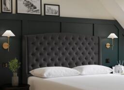 Sealy Pavilion Headboard - 6'0 Super king - Grey - thumbnail 1