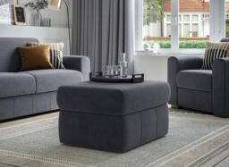 Verona Ottoman Footstool - Grey
