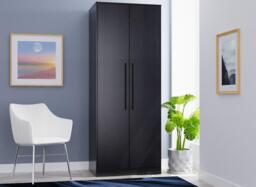 Oregon 2-Door Wardrobe - Black