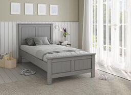 Northwood Wooden Bed Frame - 3'0 Single - Grey - thumbnail 1