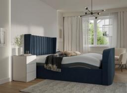 Foley Adjustable TV Bed - 5'0 King - Blue - thumbnail 4