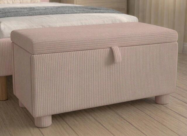 Darcie Upholstered Bunny Storage Box - Pink - image 1