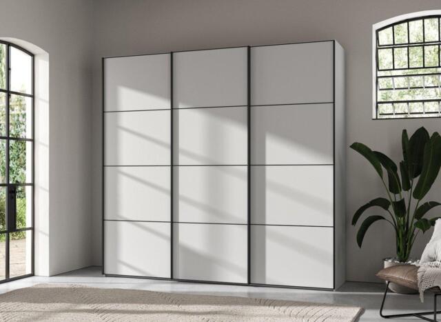 Roberts Large 3-Door Wardrobe - White