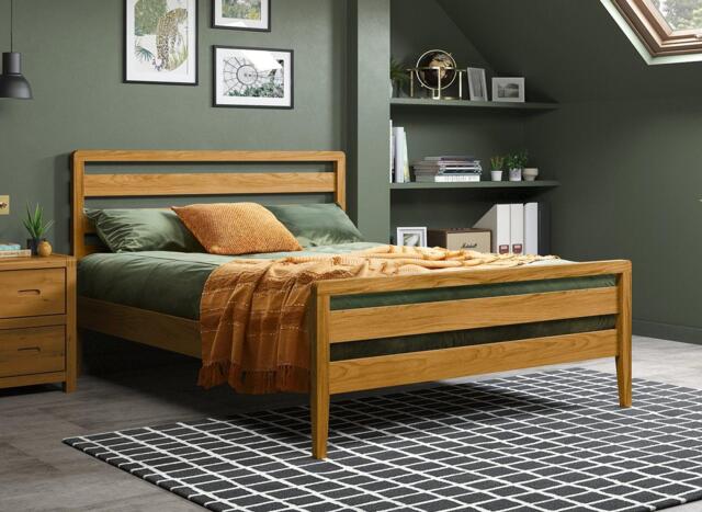 Woodstock Wooden Bed Frame - 5'0 King - Brown - image 1