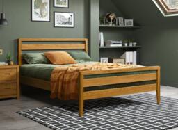 Woodstock Wooden Bed Frame - 5'0 King - Brown - thumbnail 1