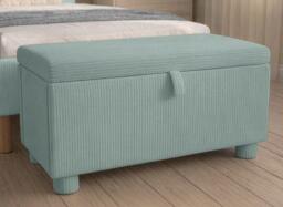 Darcie Upholstered Bunny Storage Box - Blue