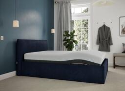 Silentnight Perrie Sleepmotion Adjustable Upholstered Bed Frame - 4'6 Double - Blue - thumbnail 3