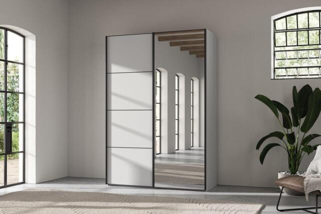 Roberts Small 2-Door Wardrobe - White