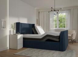 Foley Adjustable TV Bed - 5'0 King - Blue - thumbnail 2