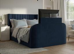 Foley Adjustable TV Bed - 5'0 King - Blue - thumbnail 3