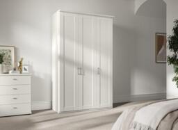Dover 3-Door Wardrobe - White