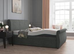 Lucia Sleepmotion Adjustable Upholstered Bed Frame - 3'0 Single - Grey - thumbnail 2