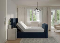 Foley Adjustable TV Bed - 6'0 Super king - Blue