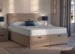 Dreams Workshop Ottoman Divan Bed Base - 4'6 Double - Beige