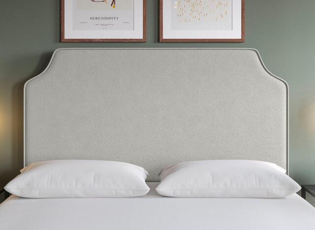 Flaxby Rainton Padded Headboard - 5'0 King - Cream - image 1