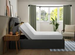 Silentnight Holden Sleepmotion Adjustable Upholstered Bed Frame - 4'6 Double - Grey - thumbnail 4
