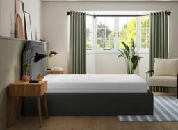 Silentnight Holden Sleepmotion Adjustable Upholstered Bed Frame - 4'6 Double - Grey - thumbnail 2