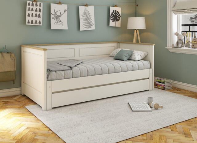 Rosie Day bed with Trundle - 3'0 Single - White