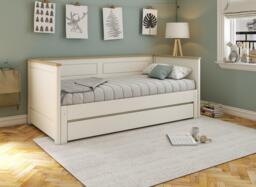 Rosie Day bed with Trundle - 3'0 Single - White