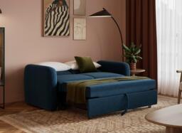 Antrim 2-Seater Pull-Out Sofa Bed - Blue - thumbnail 2