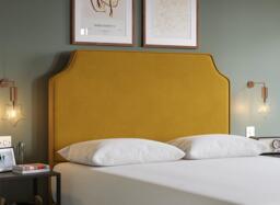 Flaxby Rainton Padded Headboard - 3'0 Single - Gold - thumbnail 2