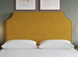 Flaxby Rainton Padded Headboard - 3'0 Single - Gold - thumbnail 1