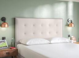 Dream Team Levisham Headboard - 4'0 Small double - Cream - thumbnail 2