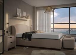 House Beautiful Chloe Upholstered Sleepmotion Adjustable Bed Frame - 4'6 Double - Beige - thumbnail 3