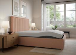 TEMPUR® Duxford Sleepmotion Adjustable Upholstered Bed Frame - 5'0 King - Pink - thumbnail 3