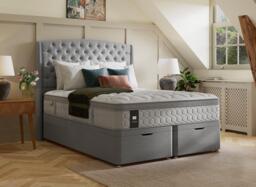 Sealy Ottoman Divan Base - 6'0 Super king - Grey