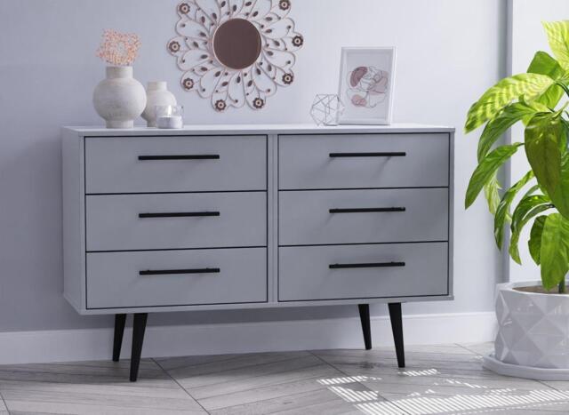 Oregon 6-Drawer Chest - Grey - image 1