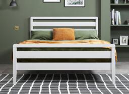 Woodstock Wooden Bed Frame - 5'0 King - White - thumbnail 2
