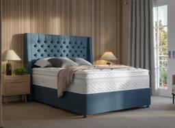 Sleepeezee Contemporary Divan Bed Base - 4'6 Double - Blue