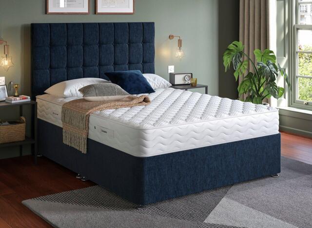 Dream Team Divan Bed Base - 4'0 Small double - Blue