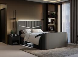 Quantum TV Bed - 5'0 King - Black - thumbnail 2
