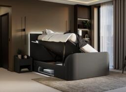 Quantum TV Bed - 5'0 King - Black - thumbnail 3