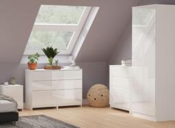 Houston Bedside Table - White - thumbnail 2