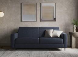 Amalfi 3-Seater Pull-Out Sofa Bed - Blue