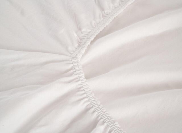Tempur-Fit Double Fitted Sheet White - 4'6 Double - White