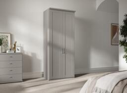 Dover 2-Door Wardrobe - Grey