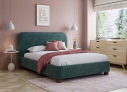 Cosmopolitan Helen Ottoman Upholstered Bed Frame - 6'0 Super king - Green
