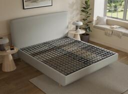 TEMPUR® Sensory Arc Upholstered Bed Frame - 6'0 Super king - Grey - thumbnail 3