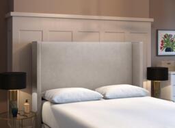 Flaxby Kettlewell Winged Headboard - 3'0 Single - Cream - thumbnail 2