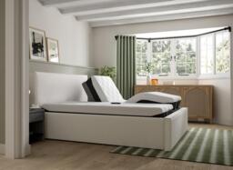Bethany Sleepmotion Adjustable Upholstered Bed Frame - 6'0 Super king - Grey