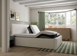 Bethany Sleepmotion Adjustable Upholstered Bed Frame - 6'0 Super king - Grey - thumbnail 2