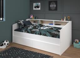Freddie Wooden Day Bed - 3'0 Euro single - White