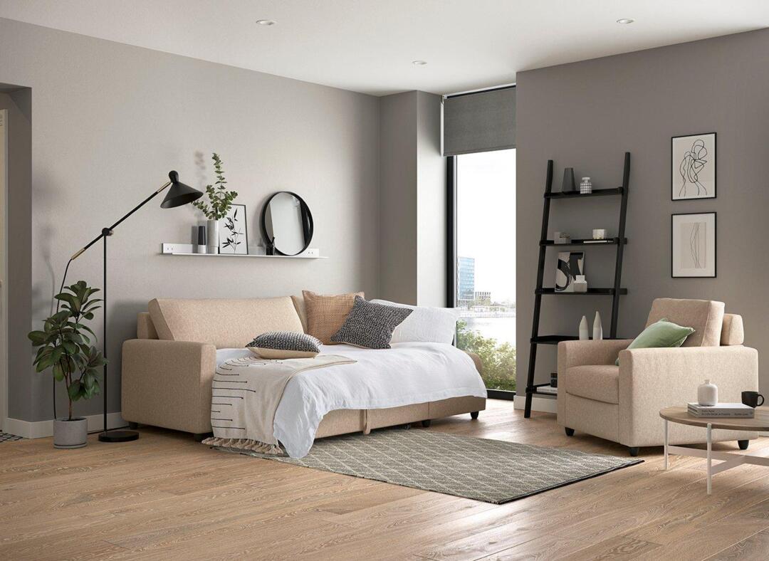 Limerick Seat Corner Sofa Bed Cream by Dreams