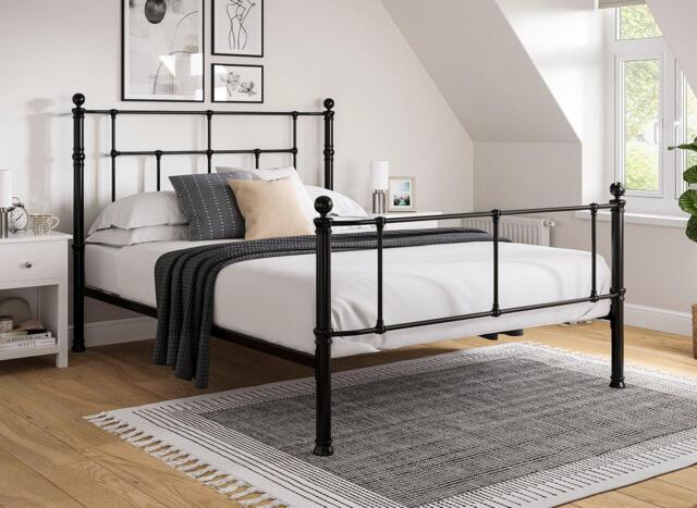 Jessica Metal Bed Frame - 6'0 Super king - Black